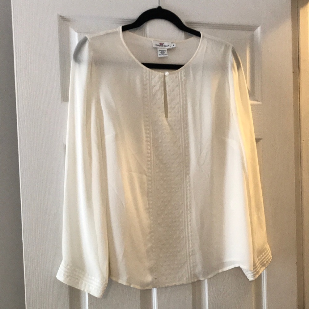 Vineyard Vines Silk Blouse, Size M